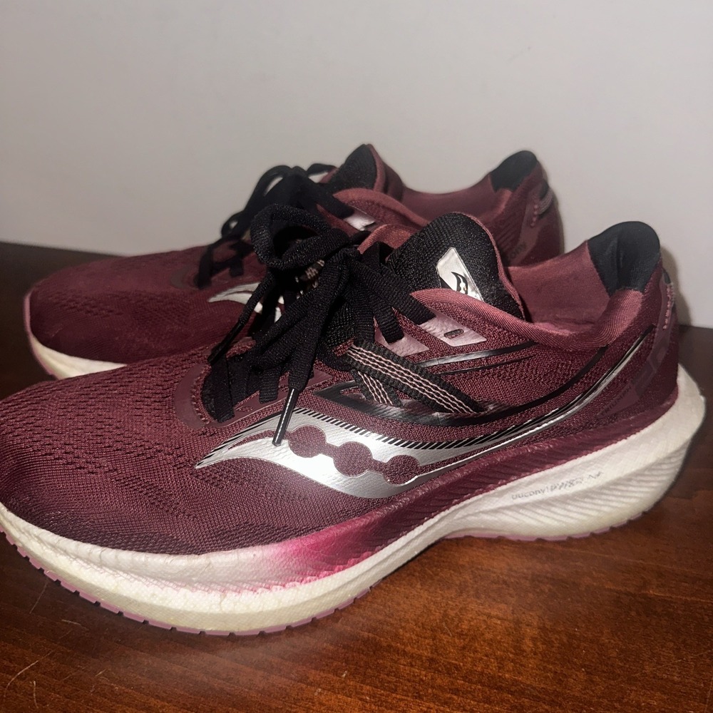Saucony Triumph 20 Women's Running Shoes Sundown‎ Rose US 8.5